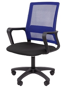 Офисное кресло CHAIRMAN 606 LT, ткань/сетка, синий